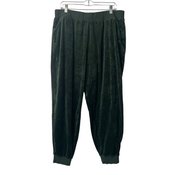 Banana Republic Women Soft Lounge Pajama Pants Green Sz XXL Preppy Travel Modern - Picture 1 of 10